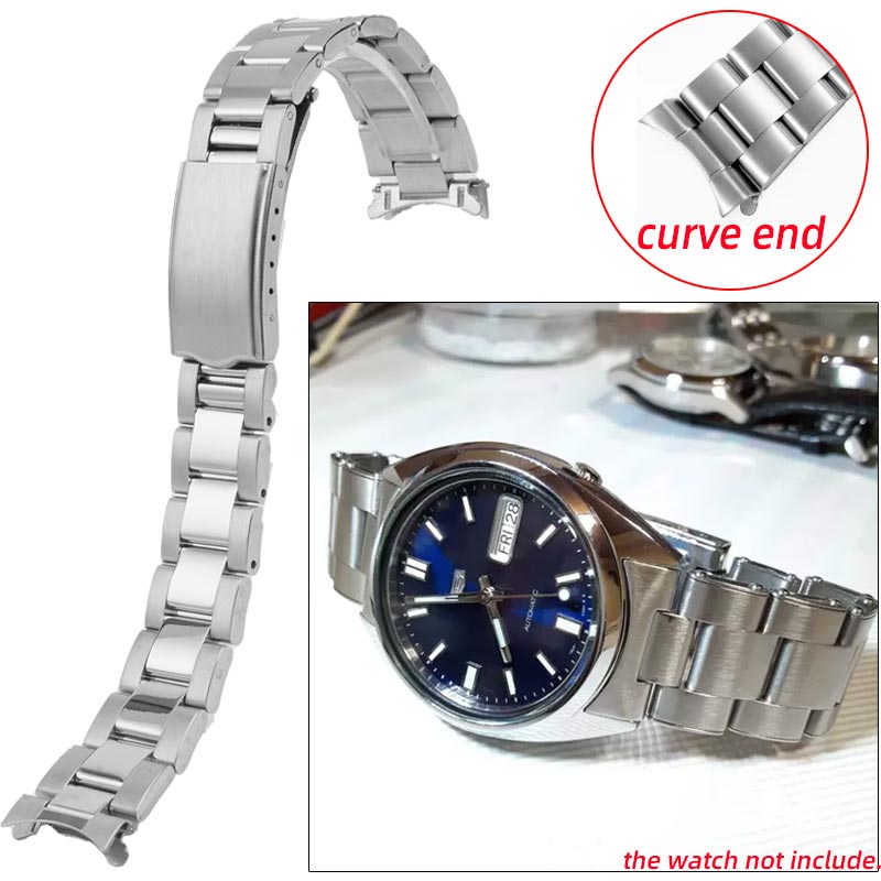 Jared Jewelry Watches - 19 มม.สายนาฬิกาผู้ชายสำหรับ Seiko 5 SNXS73 75