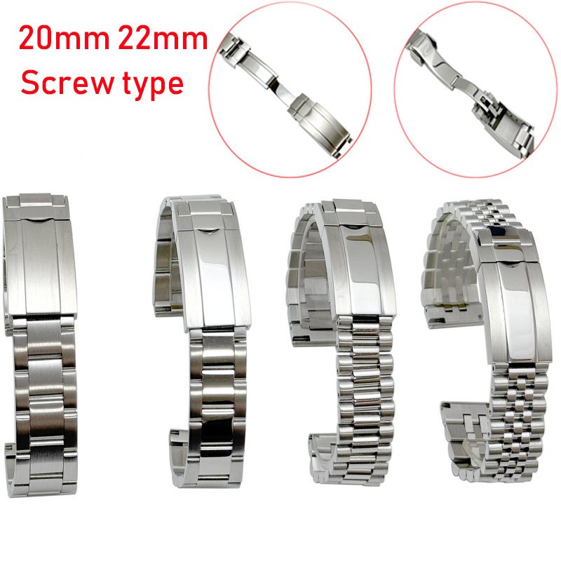 Jared Jewelry Watches - สายนาฬิกาสแตนเลสสตีลสีเงินแบบสกรูจูบิลี่ โอสเตอร์ ขนาด 20 มม. 22