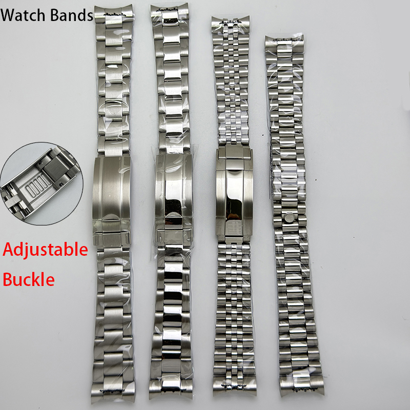 Jared Jewelry Watches - สายนาฬิกา Oyster/Jubilee สีเงิน ทำจากเหล็กกล้าไร้สนิม ขนาด 20