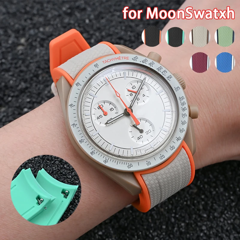 Omega Watch Seamaster - สายซิลิโคนใหม่สําหรับ Omega X Swatch Joint MoonSwatch