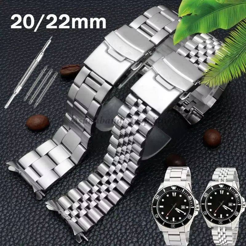 Jared Jewelry Watches - สายสแตนเลสสําหรับนาฬิกา Seiko Band 18mm 19mm 20mm