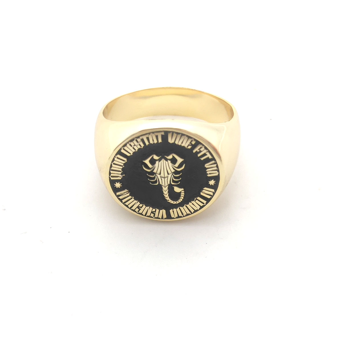 แกะสลักที่กําหนดเอง 17 มม.รอบแ - Mens Signet Ring บทวิจารณ์และราคา