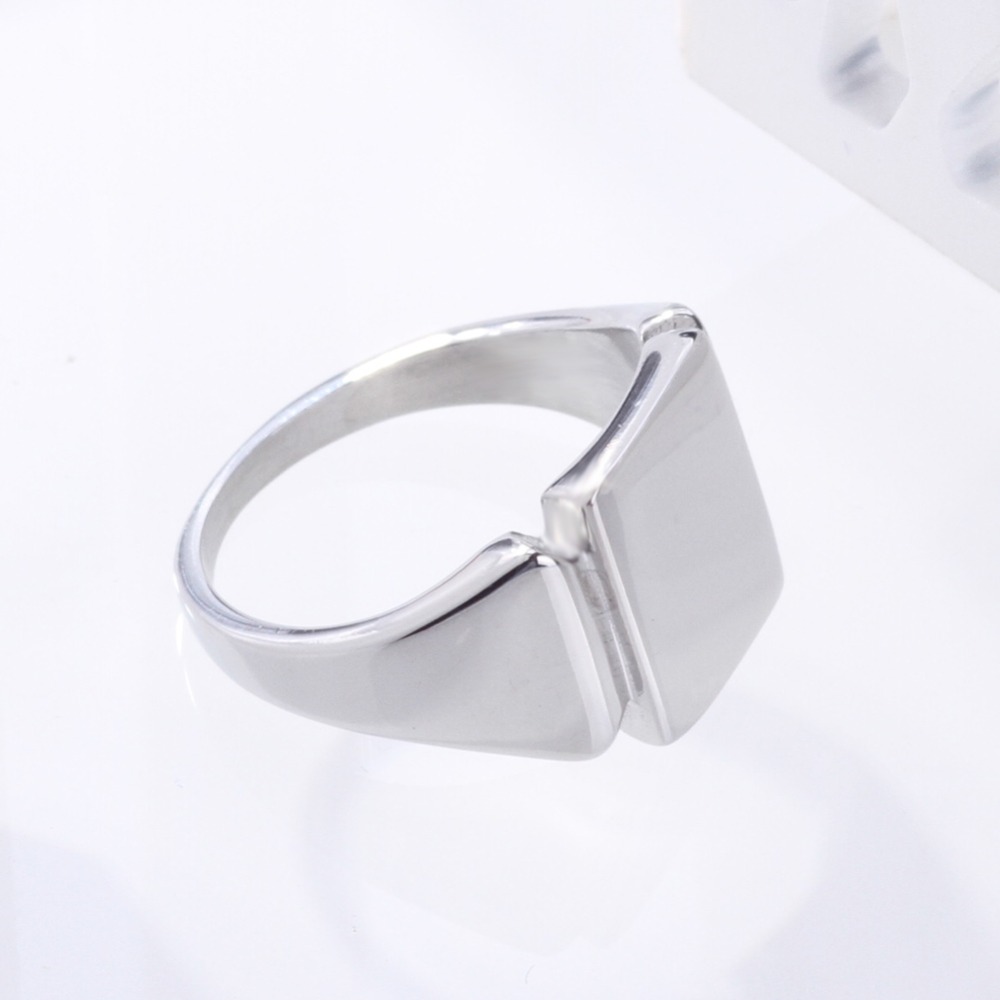 Soul Men แหวนไทเทเนียมเหล็กสํา - Mens Signet Ring บทวิจารณ์และราคา
