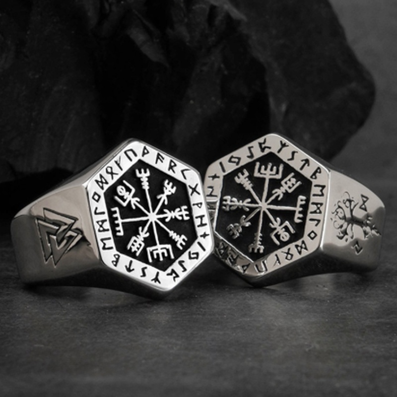 แหวนสแกนดิเนเวียนวินเทจสำหรับผ - Mens Signet Ring บทวิจารณ์และราคา