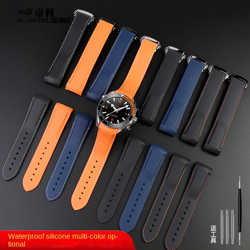 สายซิลิโคน 22 มม.สําหรับ Omega - Omega Watch Seamaster บทวิจารณ์และราคา