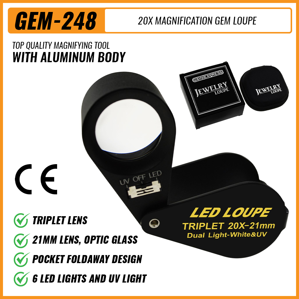 20x เครื่องประดับ Loupe 21 มม. - Collectors Coins Jewelry & Watches Of Smithtown บทวิจารณ์และราคา