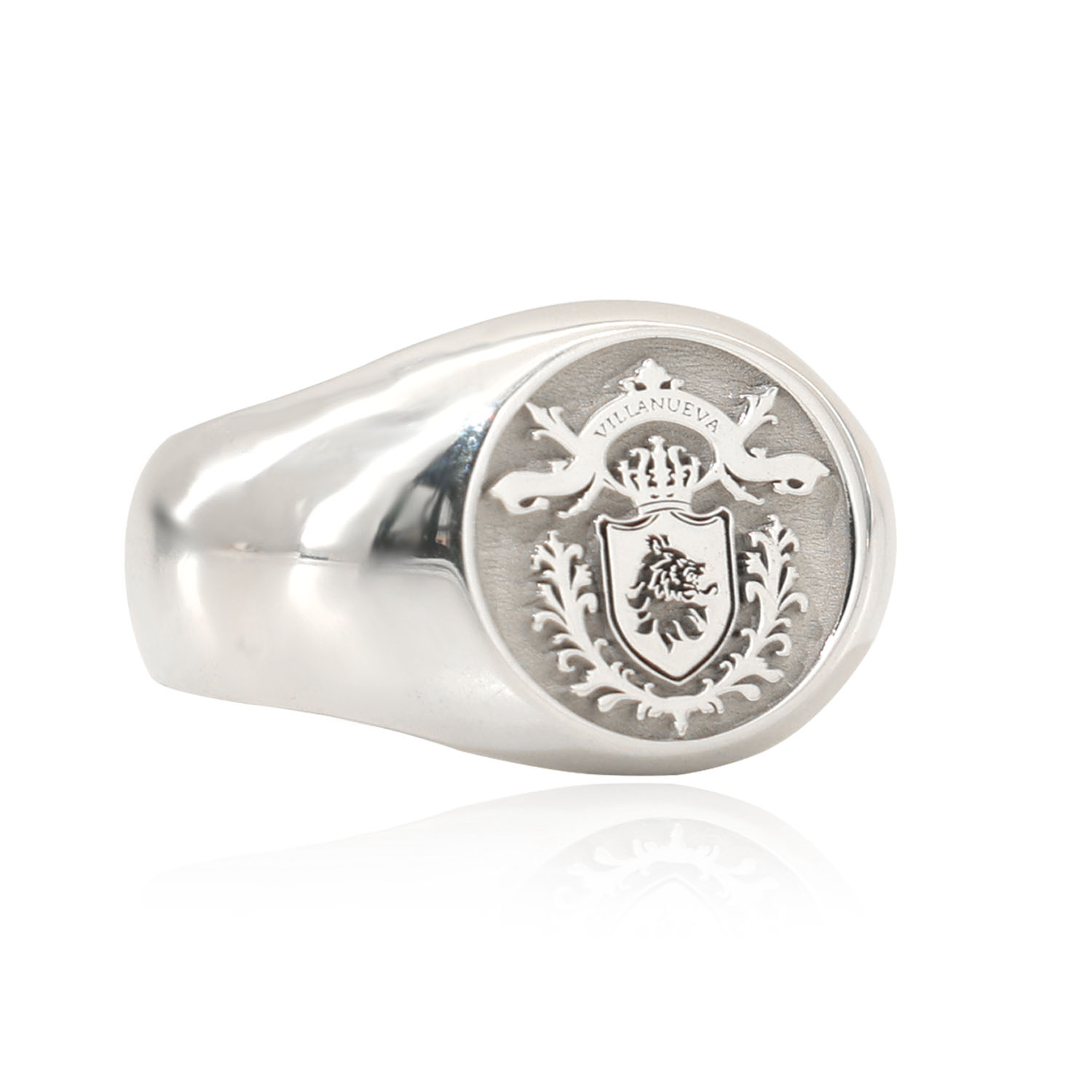 แหวนเงินแท้ 925 ทรงกลม 17 มม.  - Mens Signet Ring บทวิจารณ์และราคา