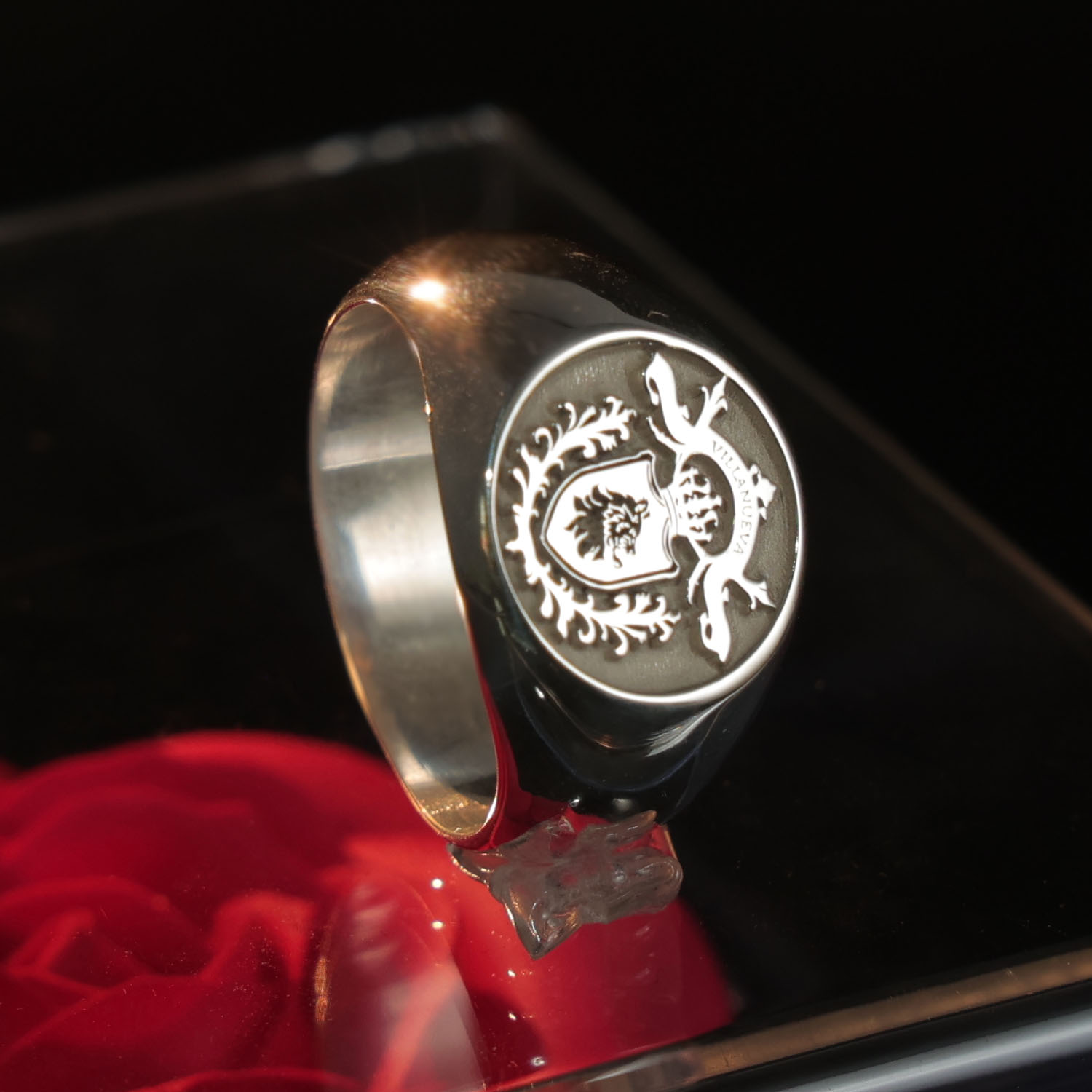 แหวนเงินแท้ 925 ทรงกลม 17 มม.  - Mens Signet Ring บทวิจารณ์และราคา
